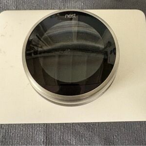 Nest Smart Thermostat in Silver and Black